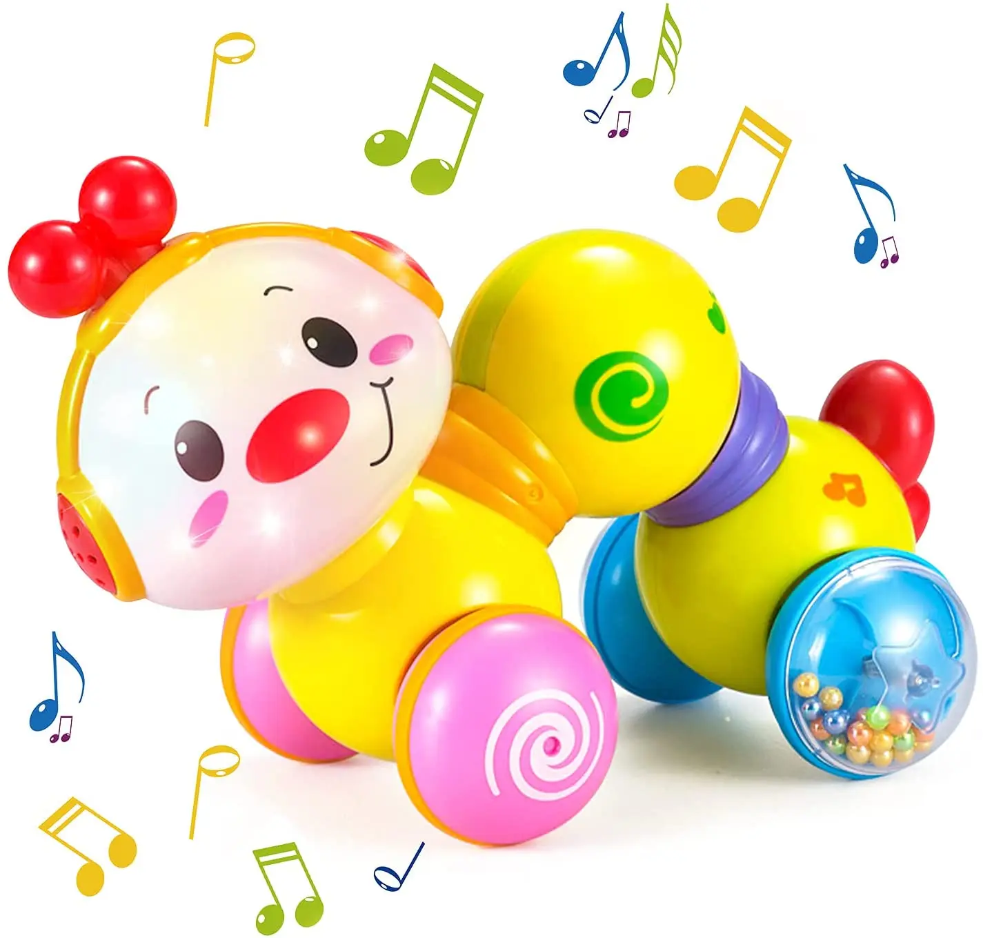 Crawling Musical Toys with Light Up & Dancing Modes, Educational  Music and Light Toys for Babies and Toddler