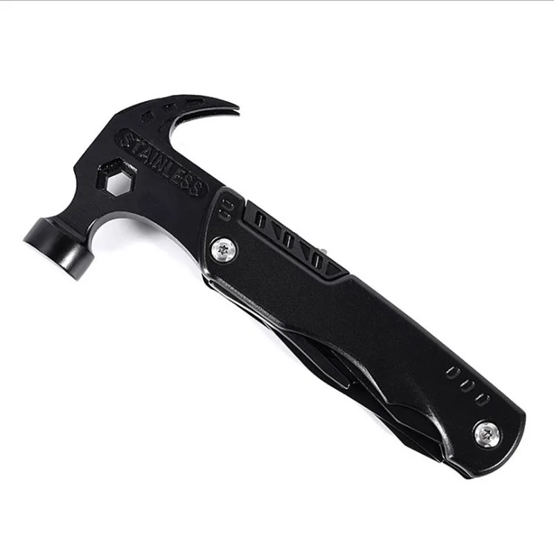 Outdoor Camping Survival Tactical Stainless Steel Claw Hammer  Multi Tool Multifunctional Pliers Swiss Knife