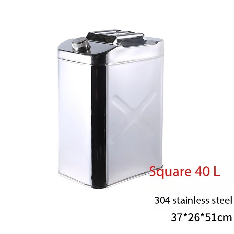 Square Aluminum Lid Fuel Tanks Spare Fuel Tanks Gasoline Tanks 40L