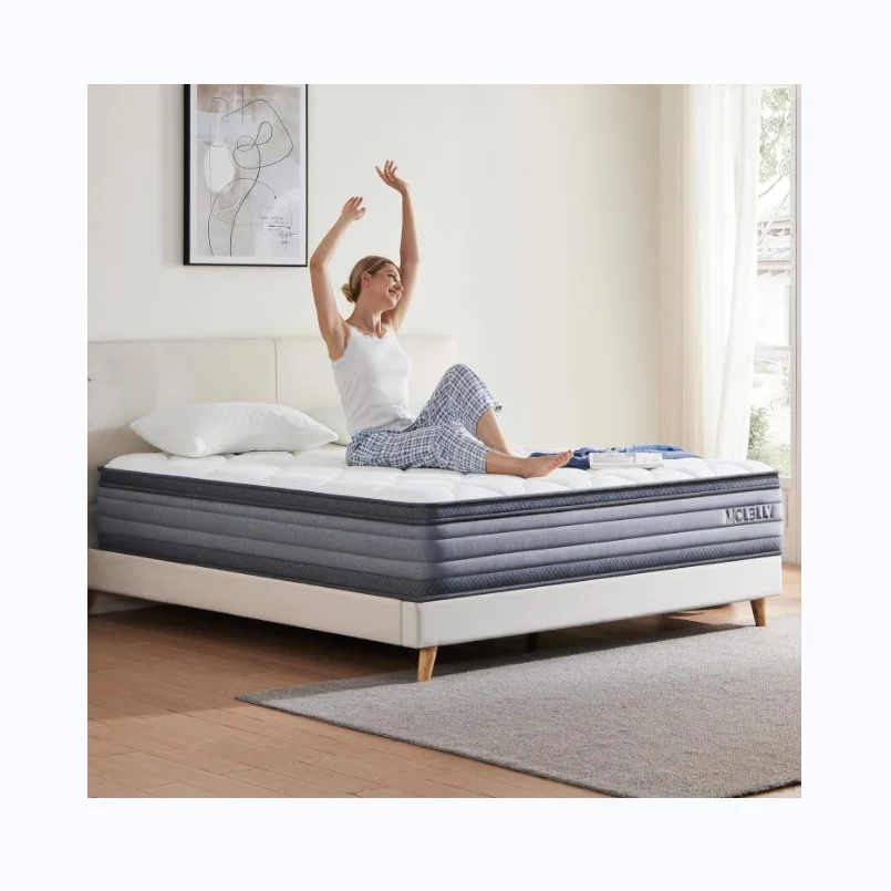 Customized 13 Inch Vacuum Roll Up Packing Wholesale Queen King Size Memory Foam Pocket Spring Mattress In A Box king Mattress