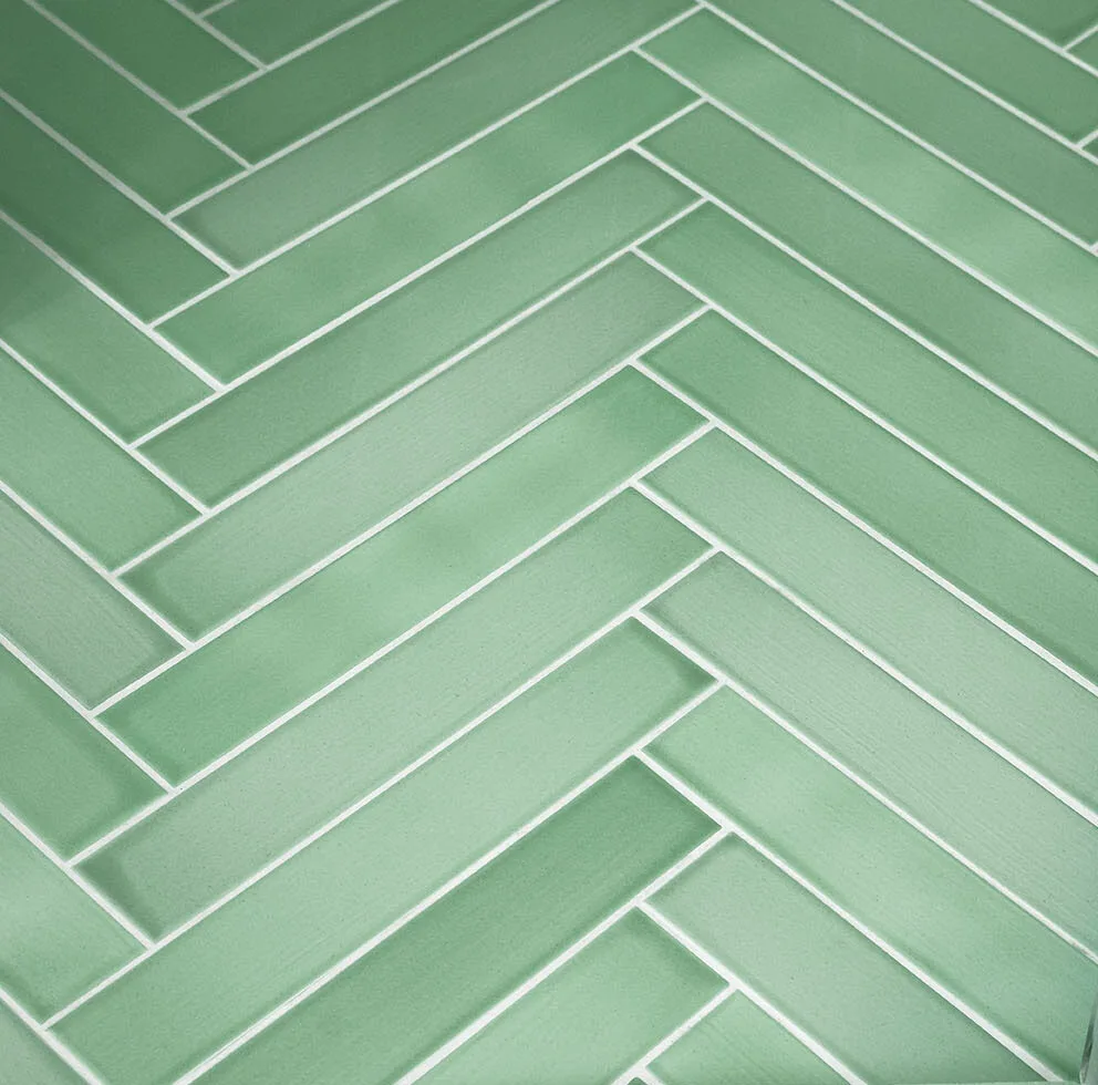 Herringbone Flooring Pattern Lava Stone Mosaic Chevron mosaic tile glazed handmade high quality OEM ceramic tile