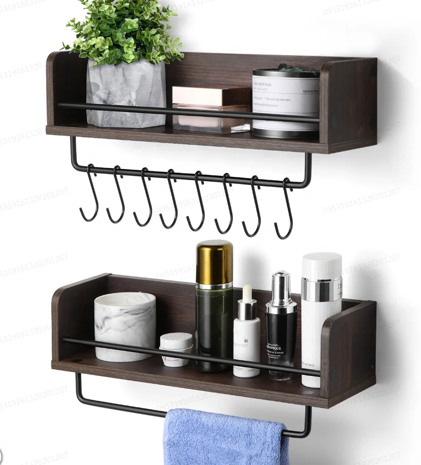 restaurant wall mounted floating shelves