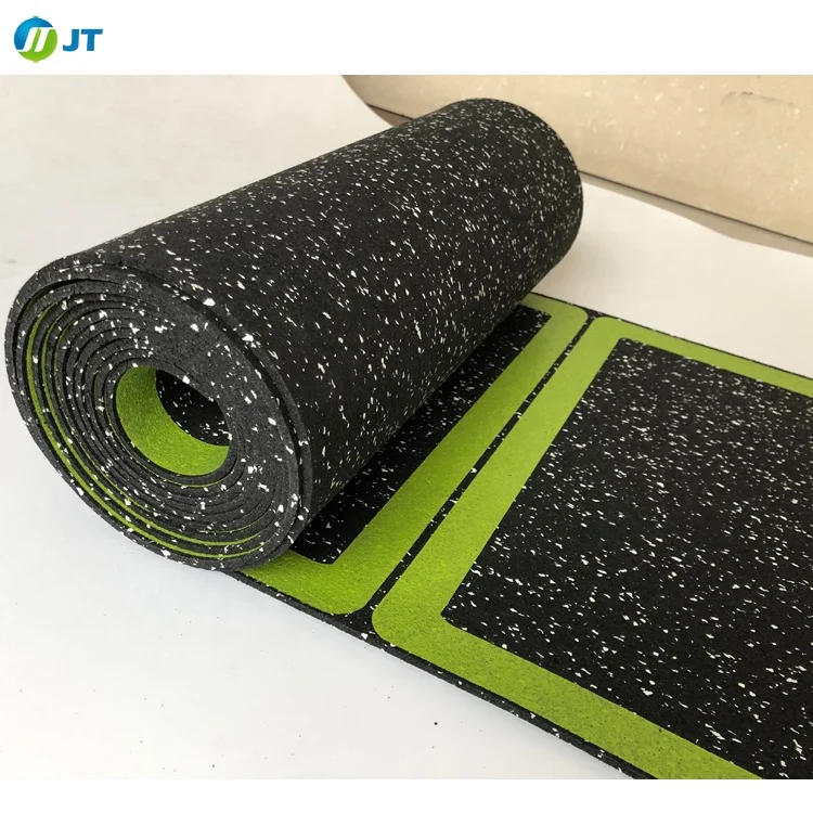 Rubber Floor Roll Wholesale CSP Outdoor Sale Green Fitness Gym Exercise Cross Custom