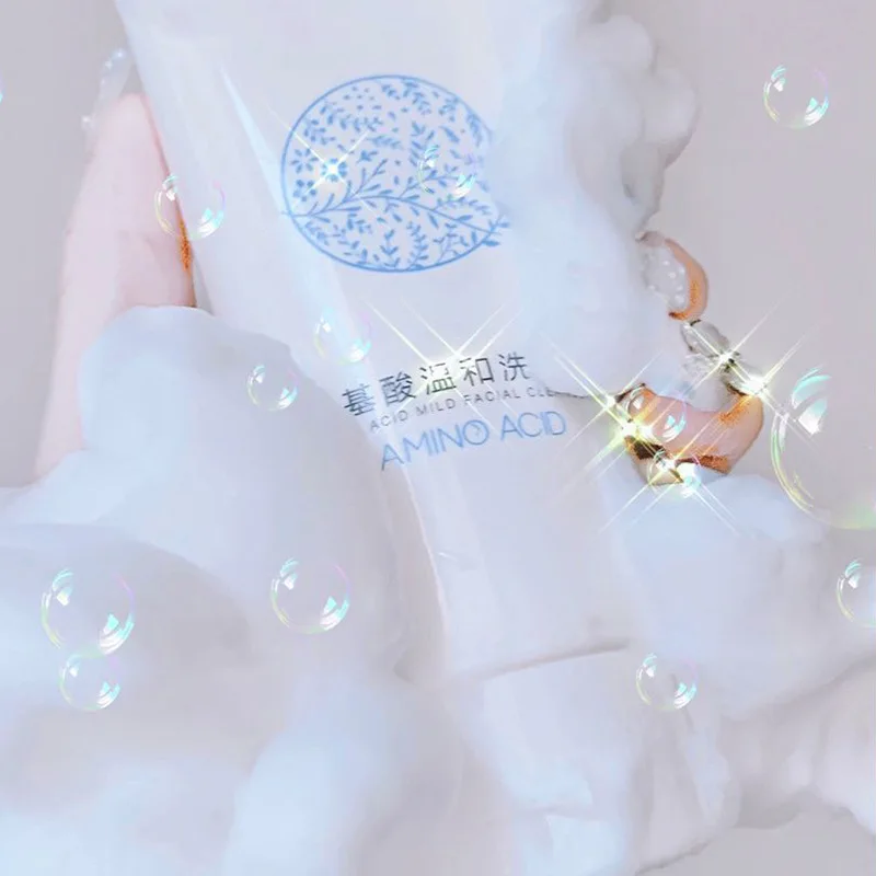 2021 Qise Hydrating Moisturizing Amino acid Face Cleanser Whitening  Cleanser Foam For Oily Skin face cleanser makeup