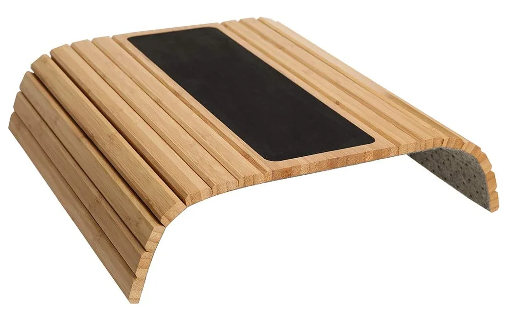 Bamboo sofa arm tray for couch Armrest Foldable bamboo sofa couch Bamboo Sofa Cup Holder Arm Tray