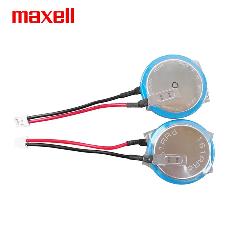 MAXELL CR2450HR Add Lead connector 3V button battery Suitable for Mitsubishi PLC servo FX3U-32BL