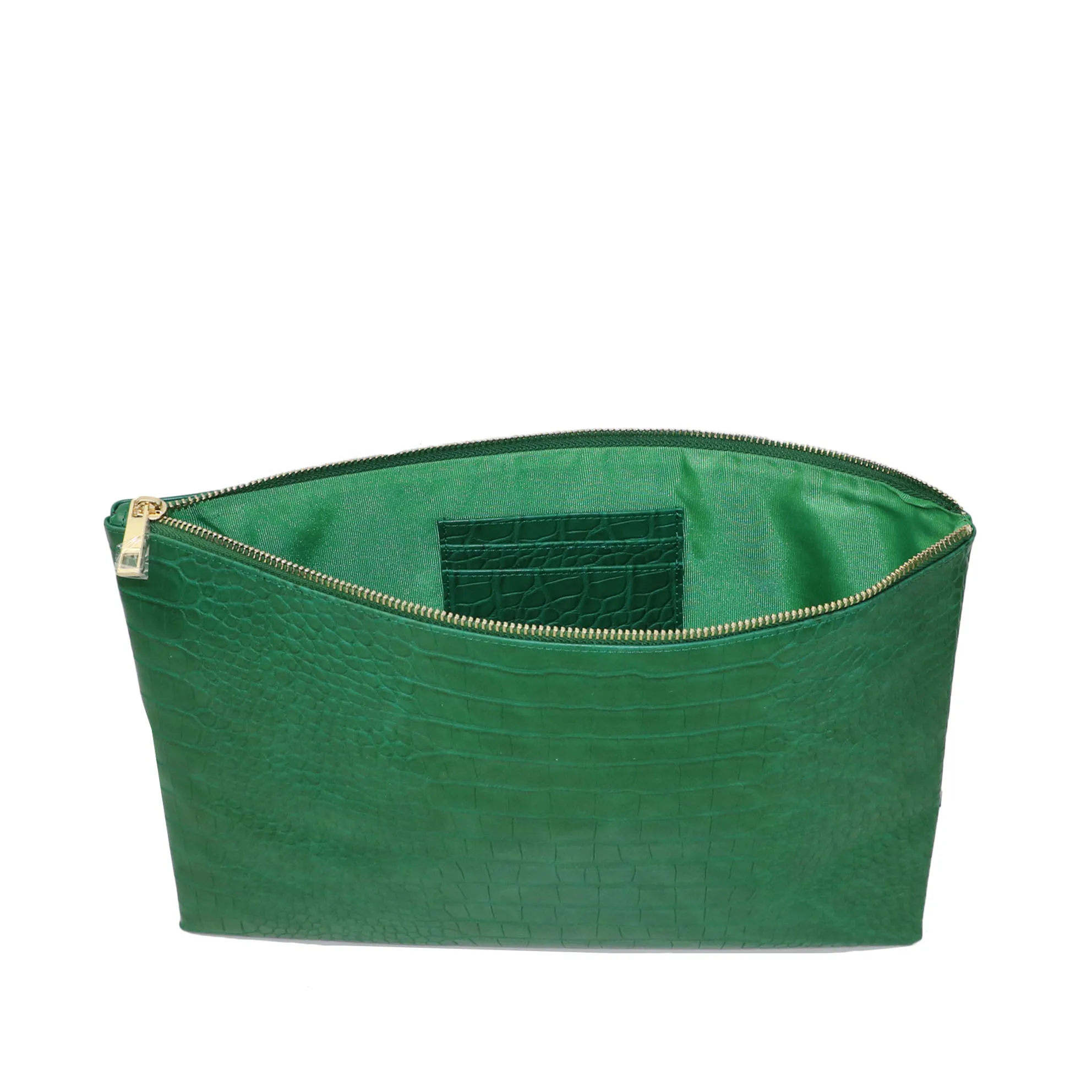 cheap price crocodile embossed PU leather clutch ladies hand bags