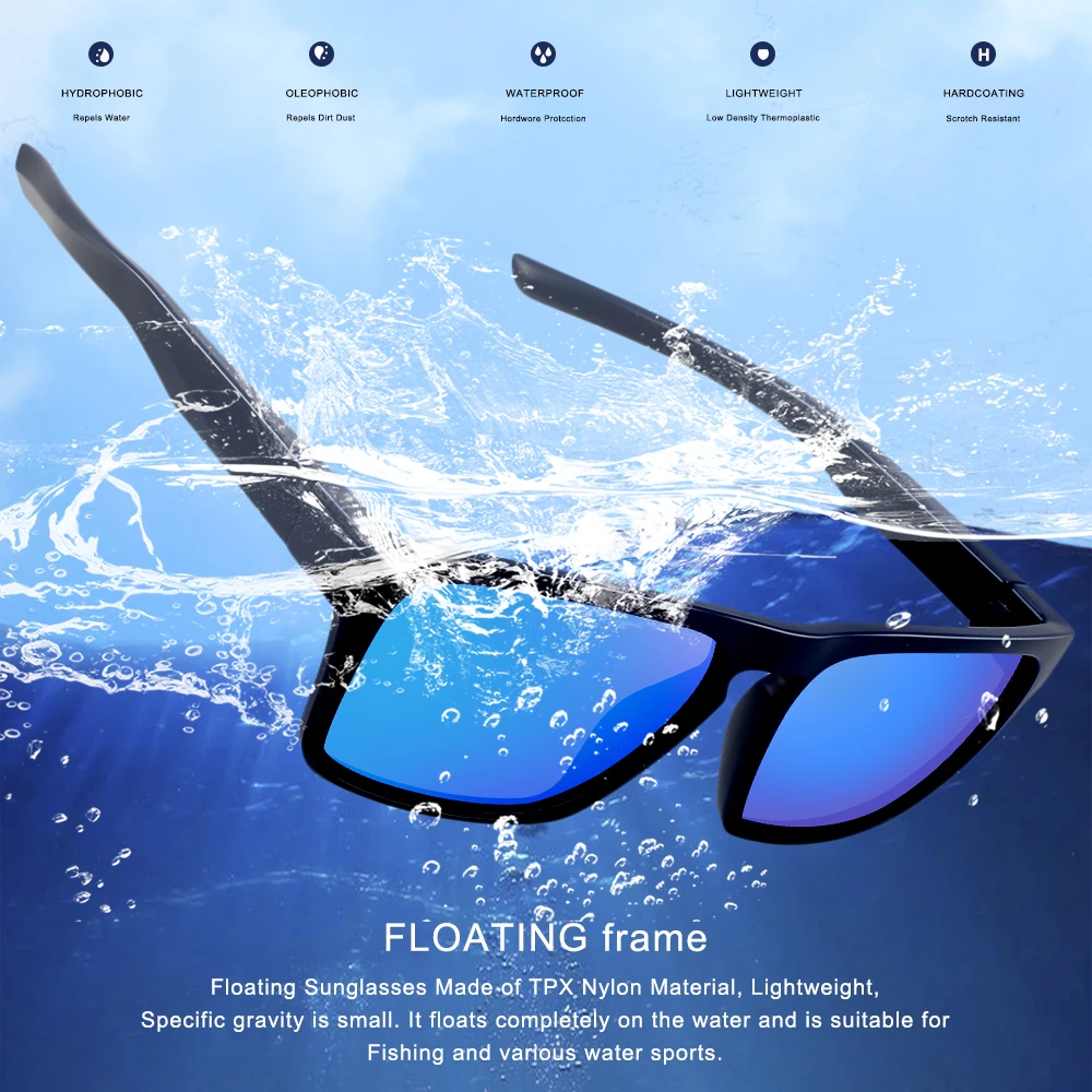 2022   New  fashion  floating  Sunglasses for men women  custom Logo TAC  lens Sunglasses