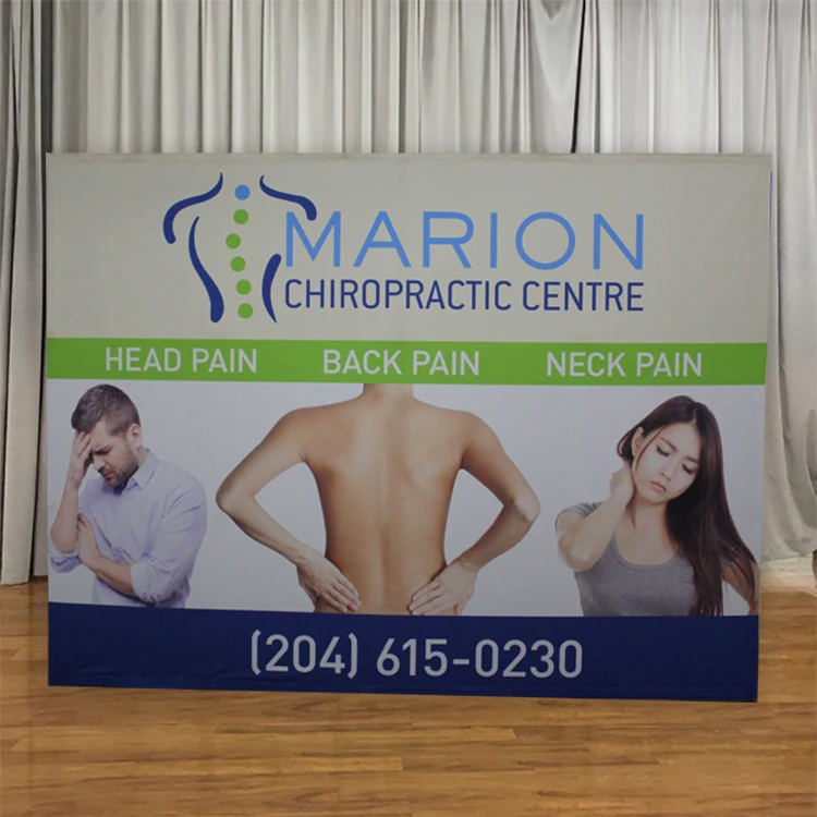 China Suppliers 10ft Portable Advertising Event Backdrop Stand Tension Fabric Pop up Display