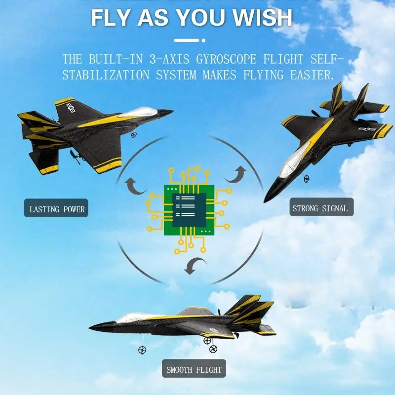 LaiNan FX635 Remote control glider F35 fighter foam toy aircraft Airplane toy model gift for children