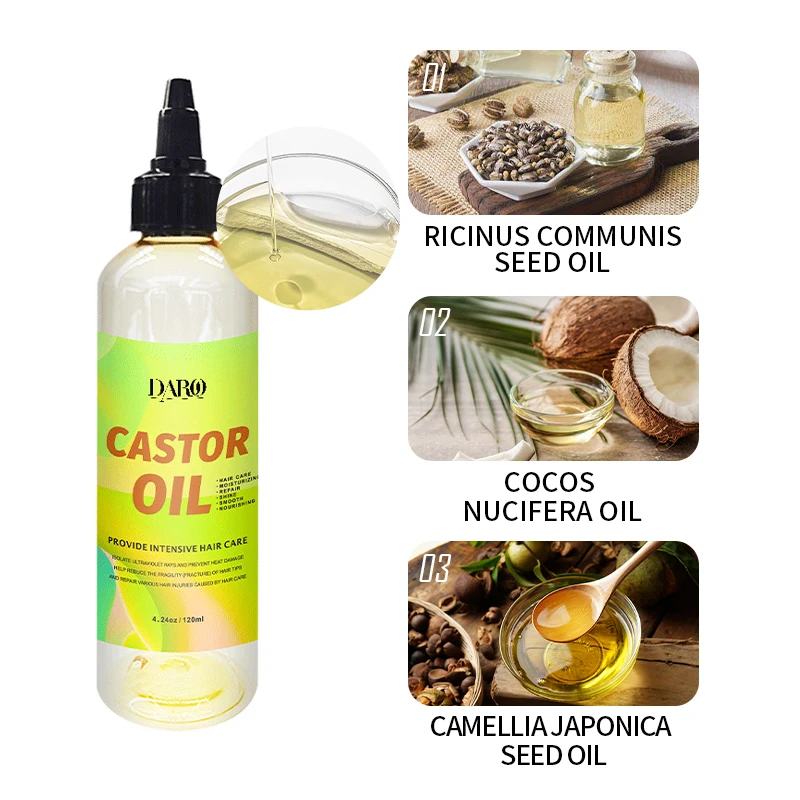 ODM/OEM Hair Care Essence Strengthening Repair Castor Oil Nourishing Organic Hair Treatment Oil