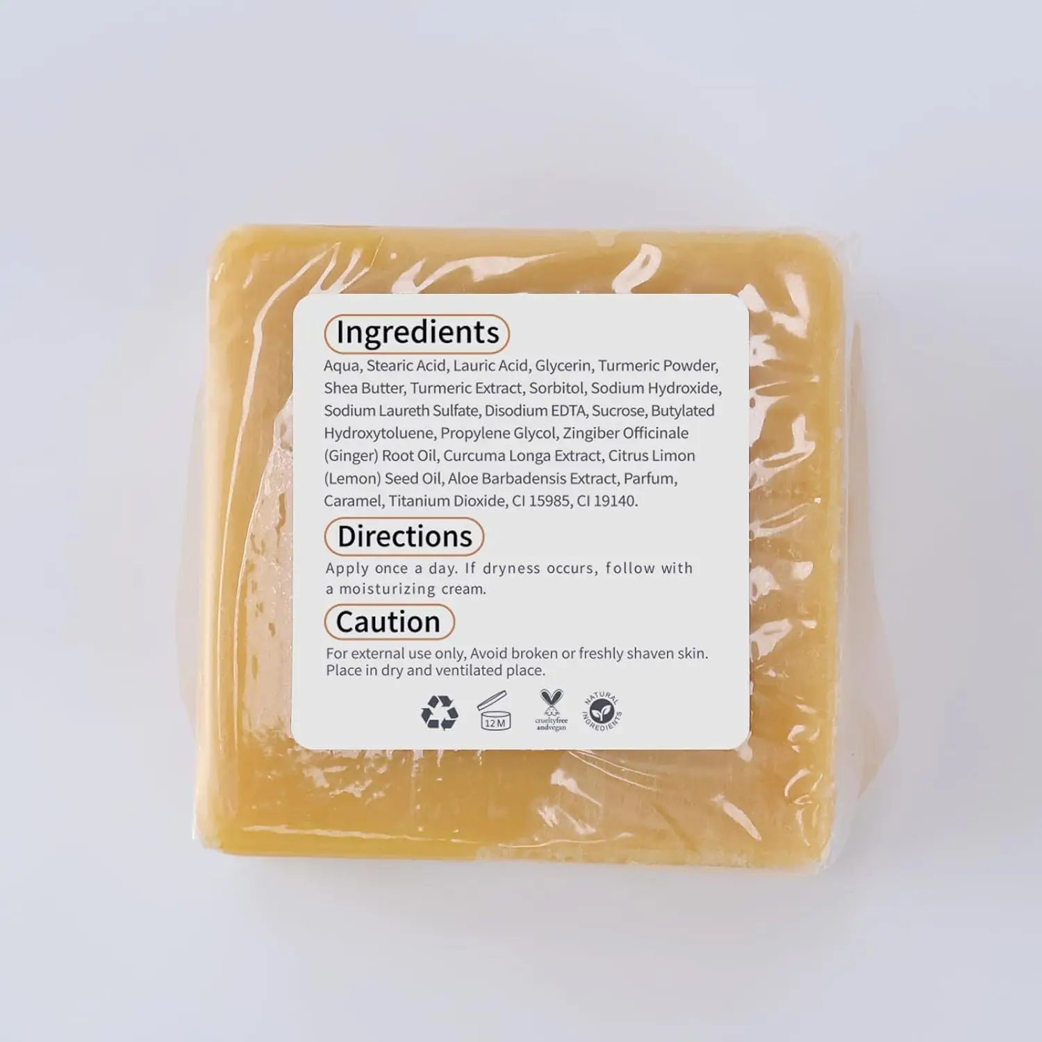 Natural Organic Turmeric Lemon Soap Anti Acne Kojic Acid Skin Brightening Soap Handmade Face Bath Body Turmeric Soap Bar