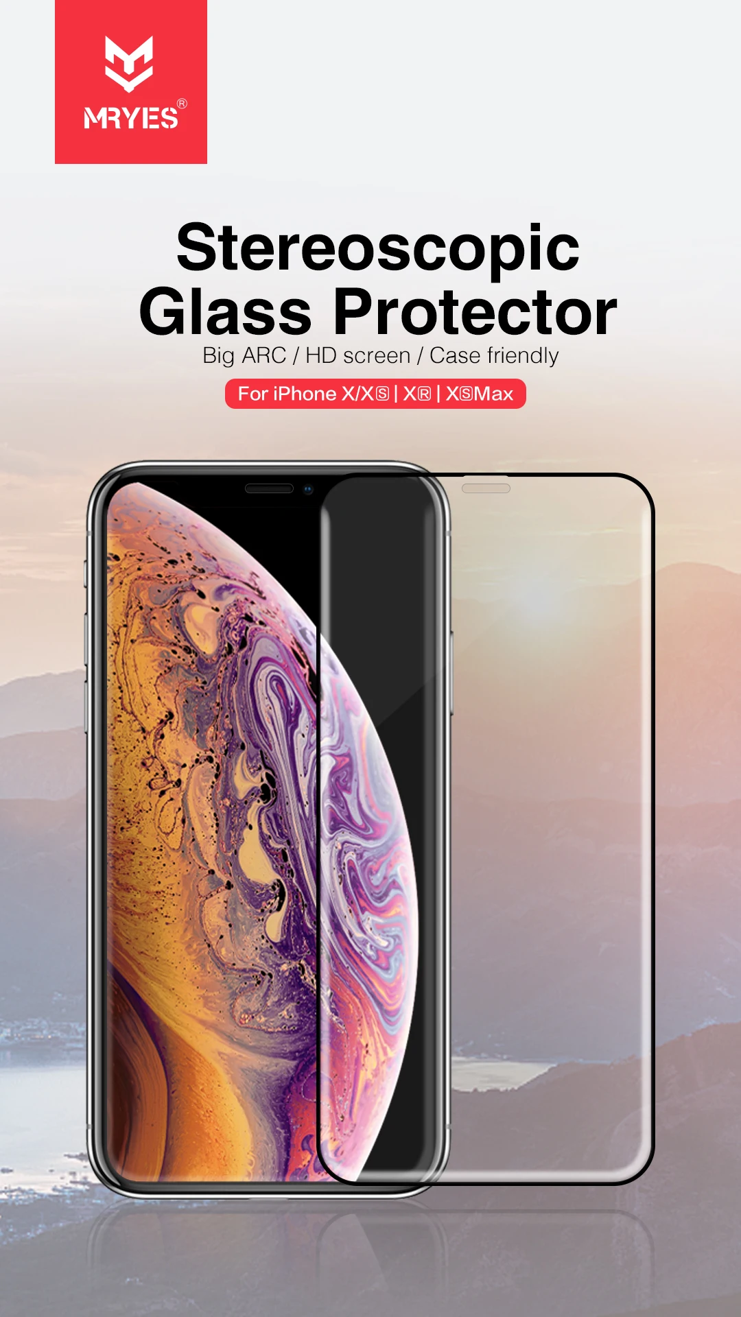 
MRYES 2.75D Anti-dust Screen Protector Screen Shield For iPhone X XS XR 11 