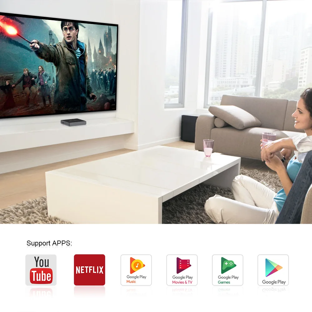 
Beelink GT1-A Voice Remote Control 4K Ultra HD Smart TV Box Set Top Freestream Android RAM3GB ROM 32GB WiFi Blue Tooth 