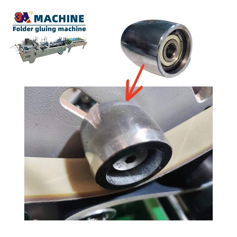 Automatic  Box Folding Gluing Machine accessories Box pasting machine Press pulley of pasting machine folder gluer  spare parts