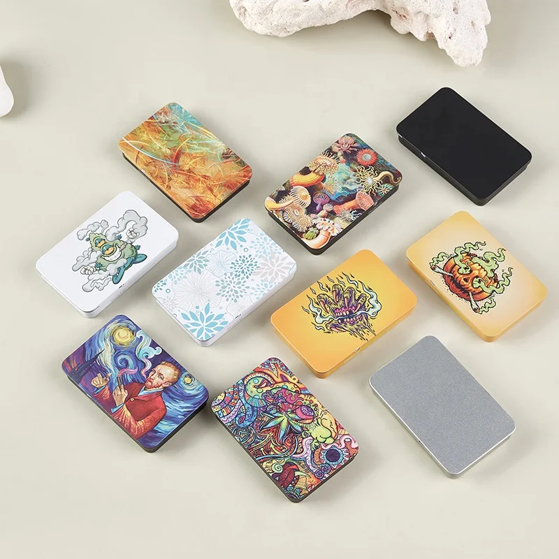 USA Hottest Airtight Food Grade Child Resistant Metal Tin Box Custom Printed CR Child Proof Tin For Pill Candy Mint Cigarette