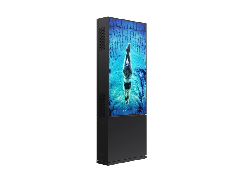 New style ultra-thin structure touch 55-75 inch touch screen LCD display advertising player Totem Ip66 digital signage kiosk