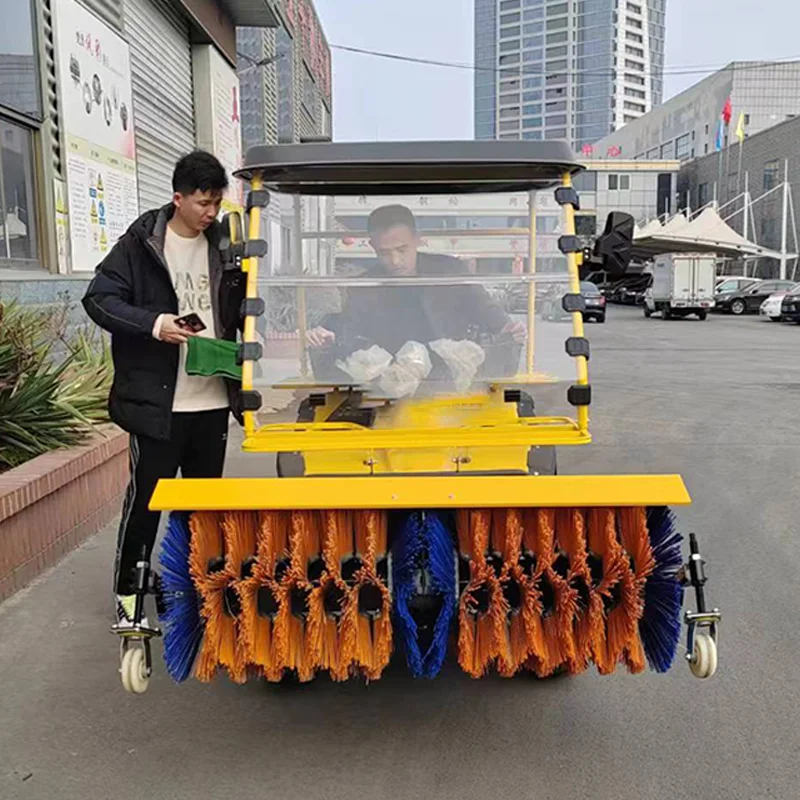 High Efficiency Four Wheel Driving Snow Blower Machine Tractor Snow Sweeper for Fast Snow
