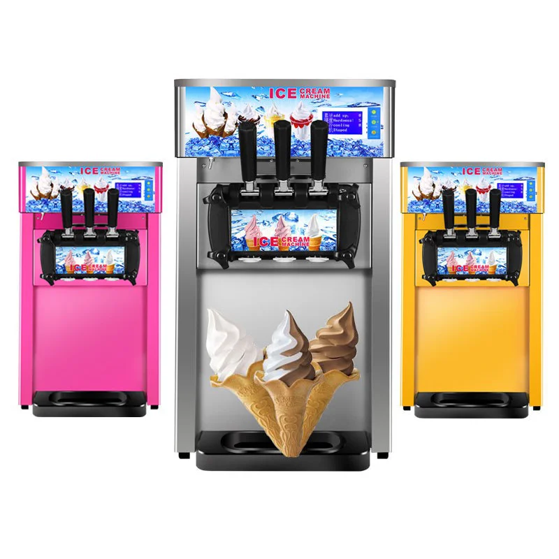 
168 Heavy duty ice cream machine with CE automatic ice cream maker digital display ice cream machine 