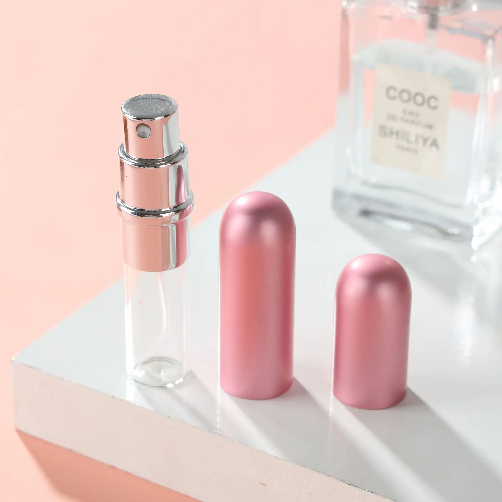 Bottle Spray Glass Mini Small- Capacity Portable Luxury 5Ml 10 Ml Atomizer Perfume Aluminum Atomizers