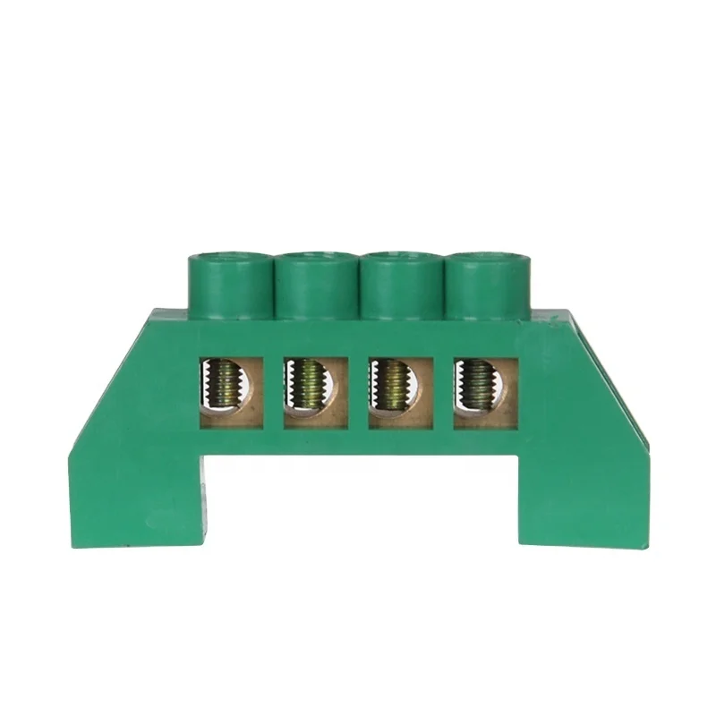 YL-001 whole plastic cover 4 ways  earth bar terminal block