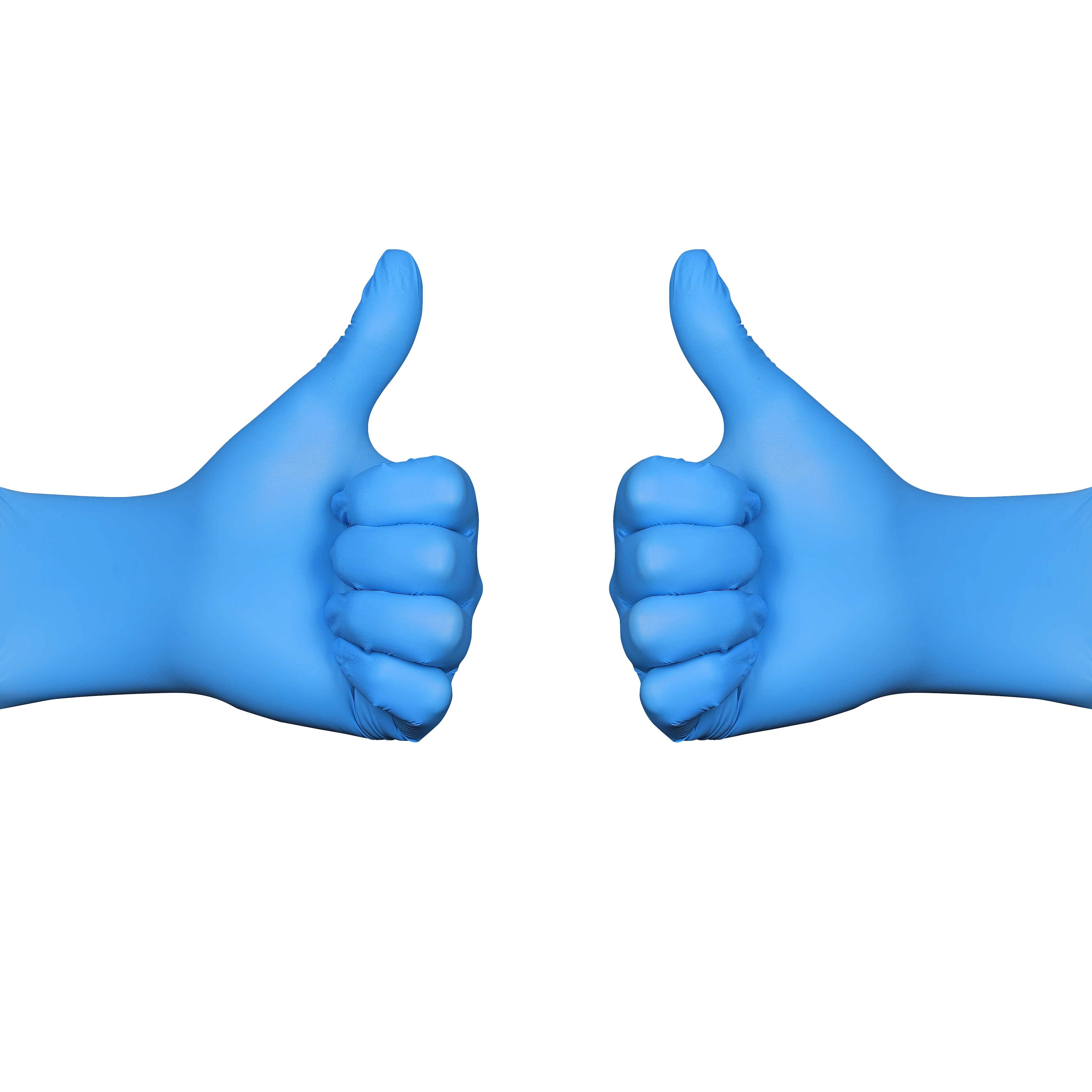 Medical Gloves examination Sanitary powderfree EN455 Factory suppliers sample blue Nitrile Glove