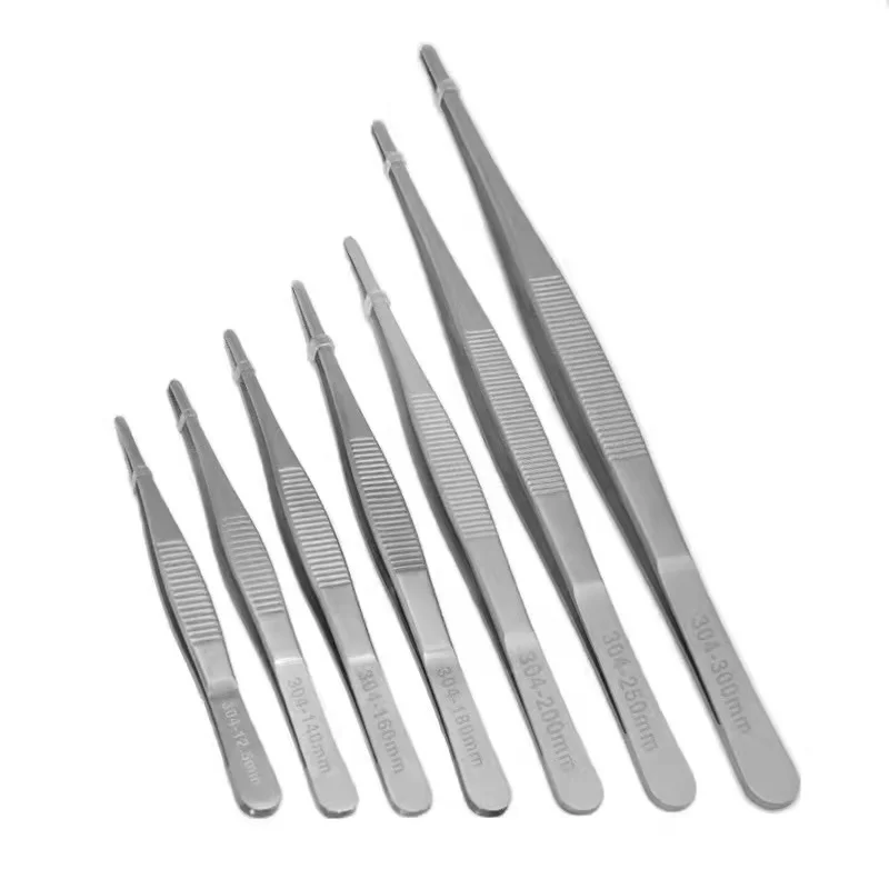 Top Quality Low Price 304 1.2Mm Stainless Steel Surgical Tissue Laboratory Tweezers