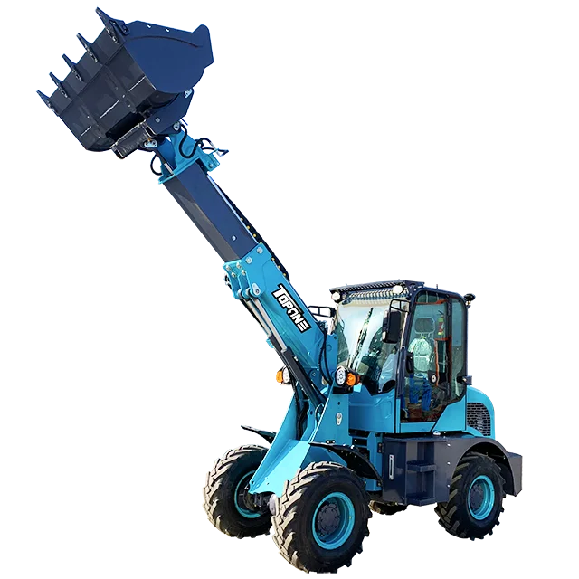 Бренд Topone гидравлический колесный погрузчик компактный телескопический 1 тонный фронтальный продажа