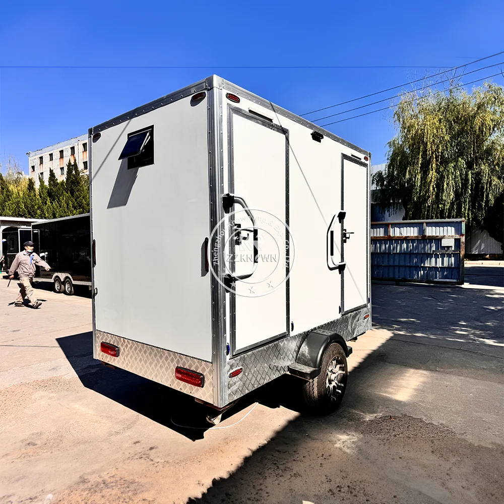 Camping Bathroom Trailer 2.9m Portable Shower and Toilet for Remote Locations and Outdoor Adventures
