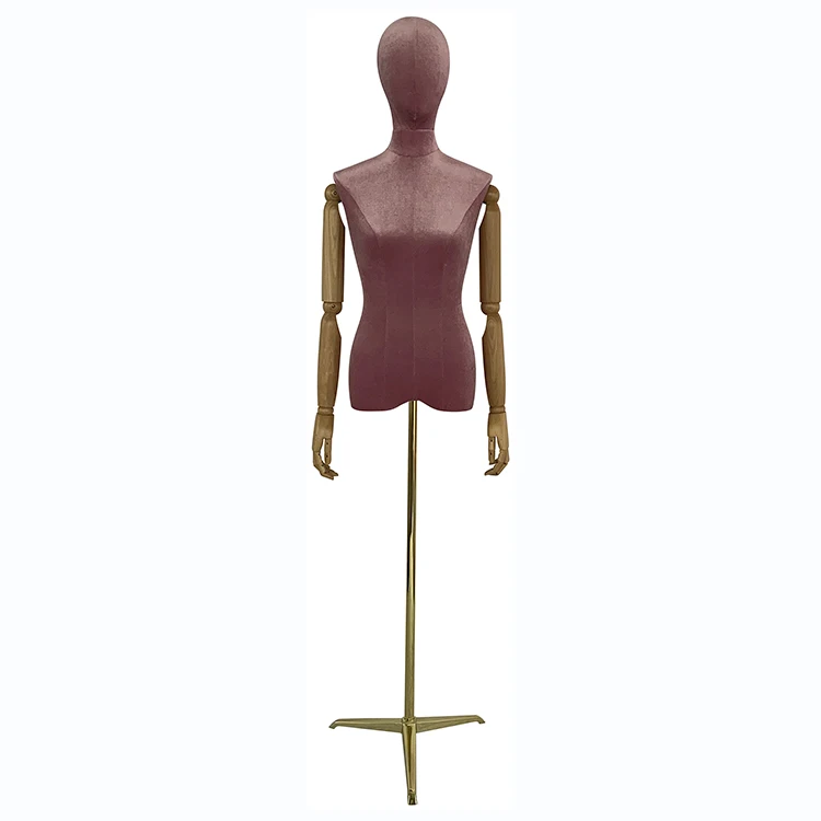 
Dressmaker Clothing Display Have head And headless Half Body Fabric Mannequin 