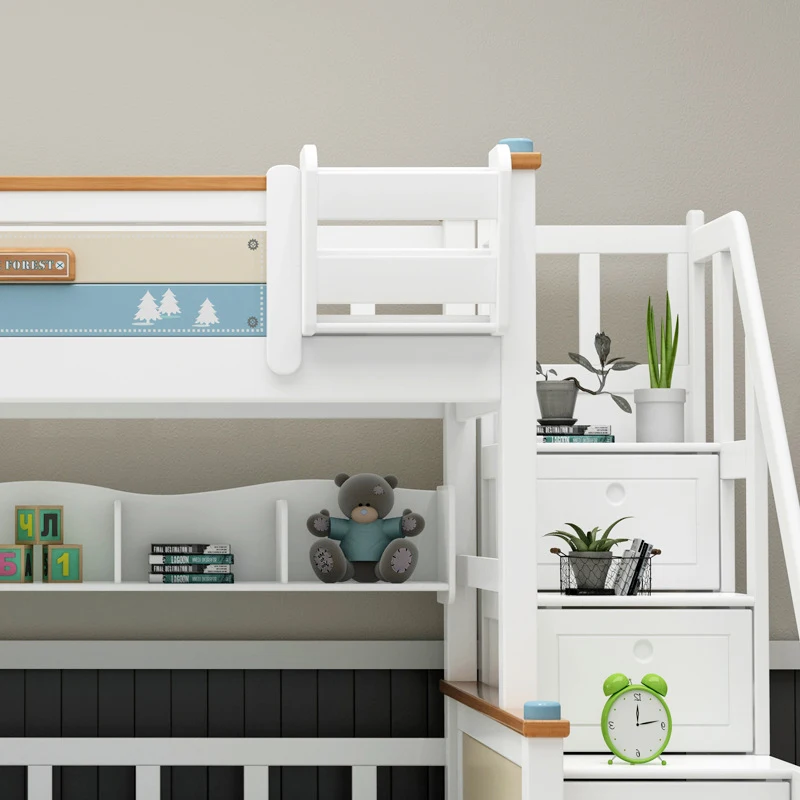 factory prices cheap children bunk bed with ladders for home furniture bedroom furniture CEKB004