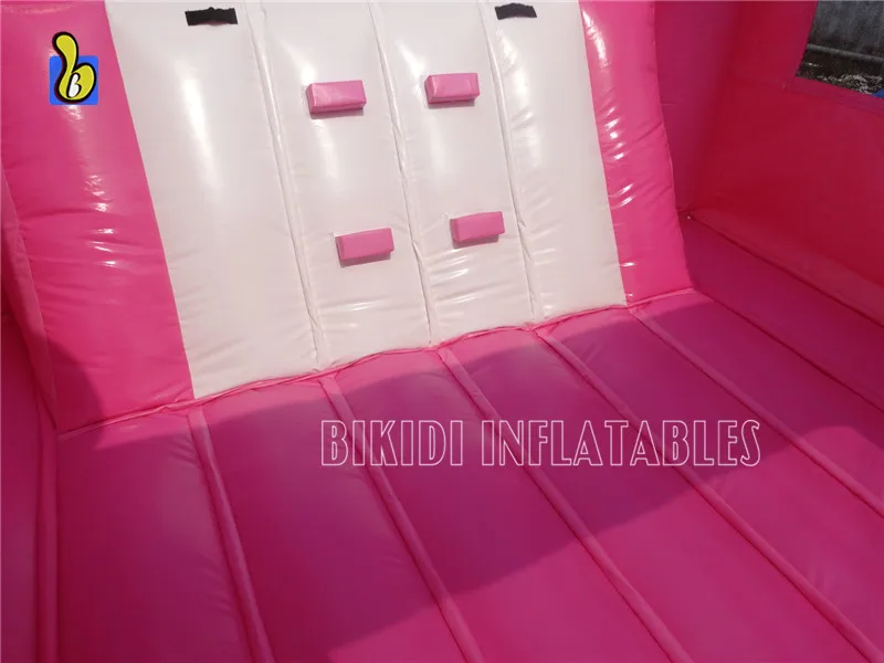 Inflatable bouncy jumping castle inflatable bounce house with pink color for Girls