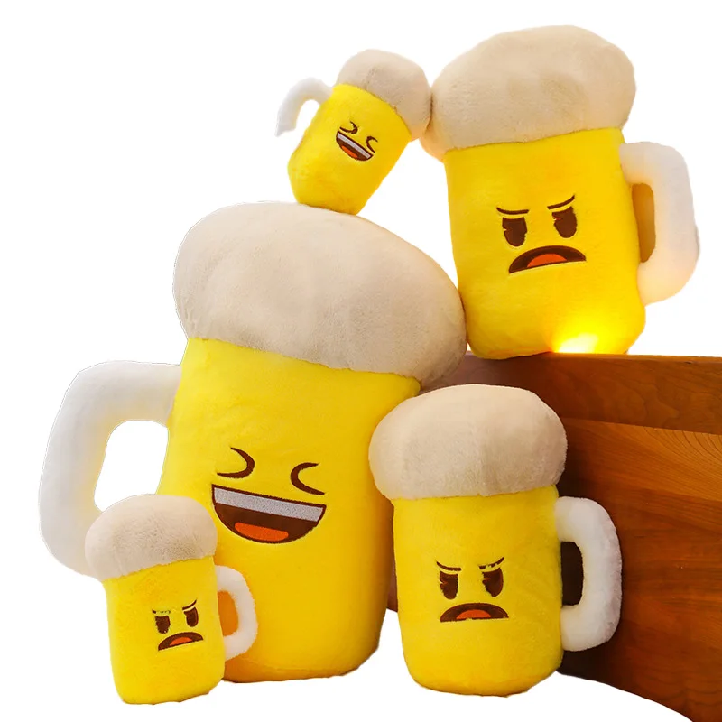 New beer bottle funny sand sculpture bottle pillow creative large doll sleeping doll as a birthday gift for best friend