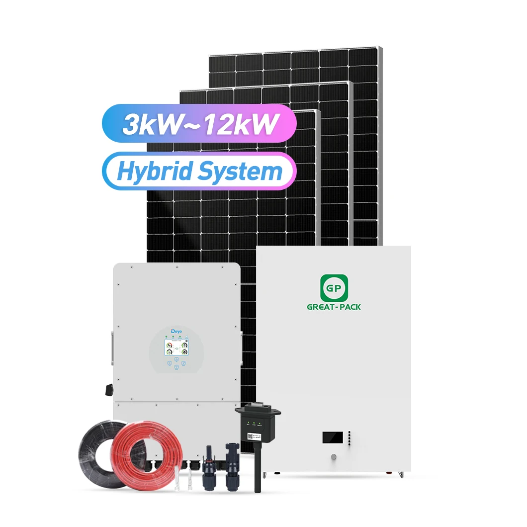 Deye Hybrid Solar System 6kw 8kw 10kw 12kw Solar Storage Systems