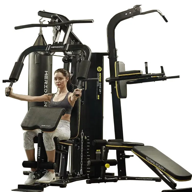 
Comprehensive training device three person station large equipment strength training suit from China 
