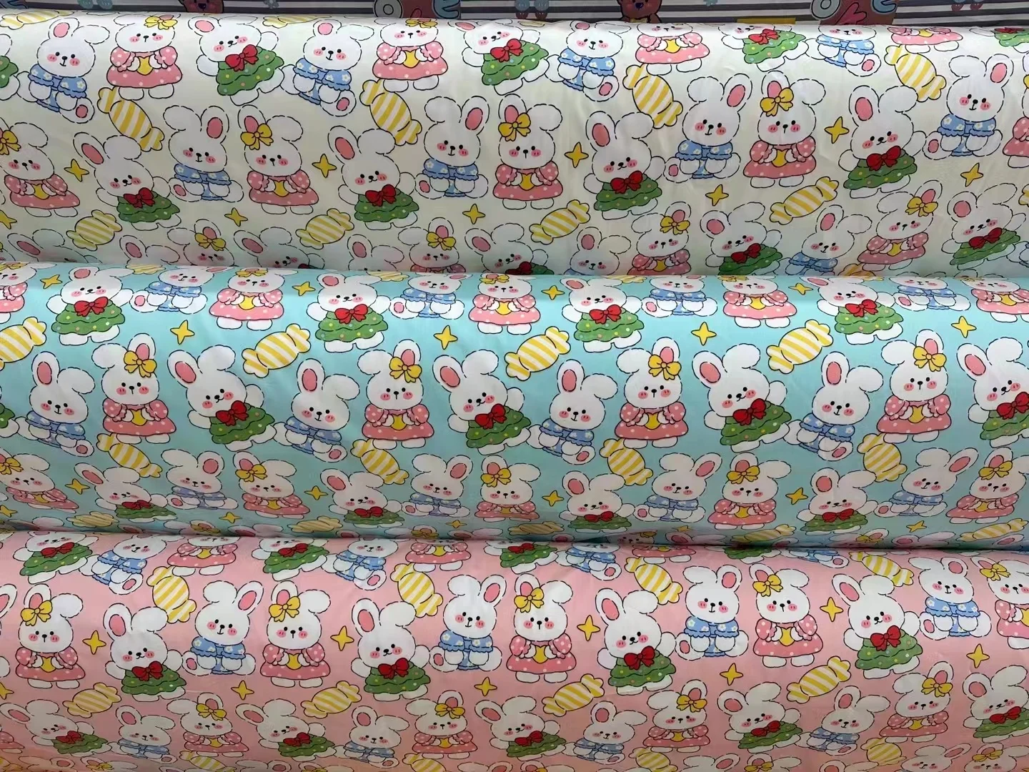 Printed cotton prints twill bedding sets fabric cartoon printed woven fabric for kids bedding sets sleepwear clothes