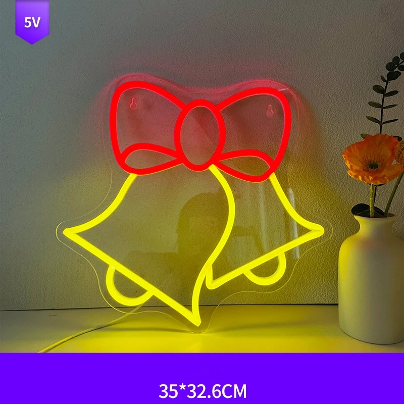 Christmas decoration supplies gifts Christmas tree socks Merry Christmas neon sign for X mas ornament