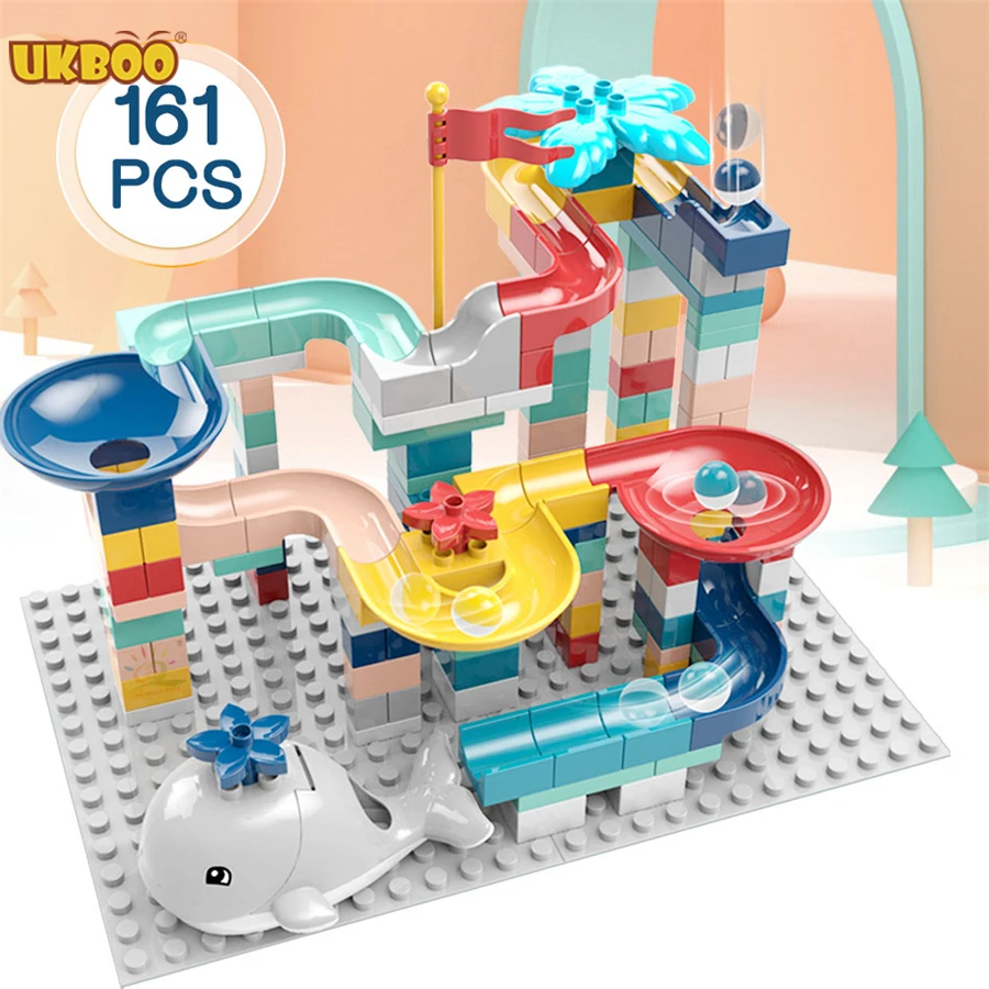 
Ukboo H102/H103/H104 детская Marble Run «Интеллект Большой Ювелирные наборы конструктор игрушка, конструкторные блоки, Детские кубики  (62025285902)