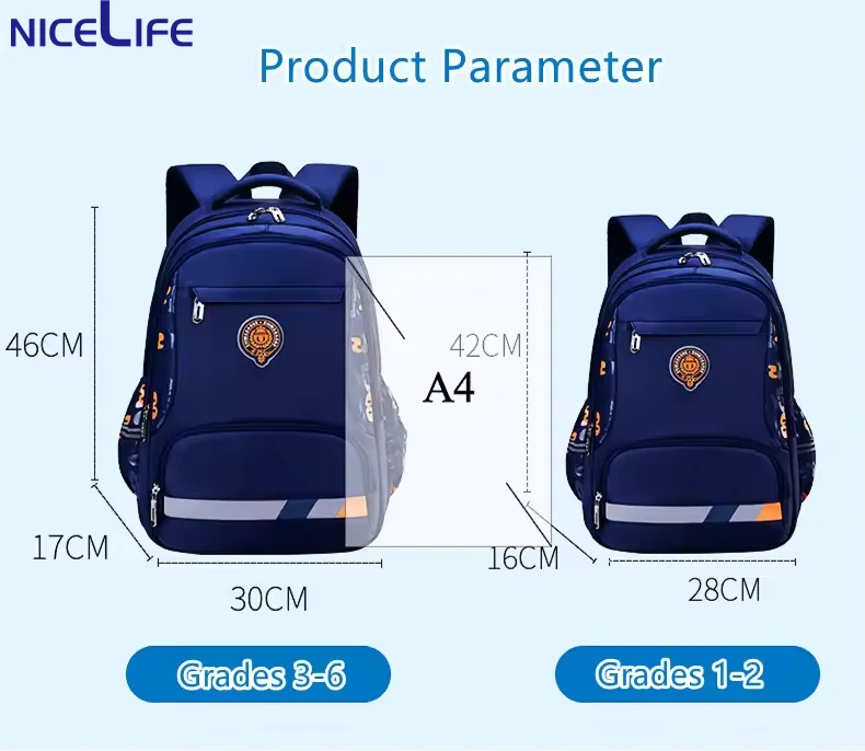 New Cartoon Design Toddler Schoolbag Spine Care Shoulder Bag to Reduce Burden Mochila Escolar