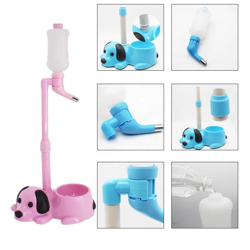 Perfecct Quality Factory Pet Water Dispenser Bottle Adjustable Cat Dog Feeder Drinker with Optional Color
