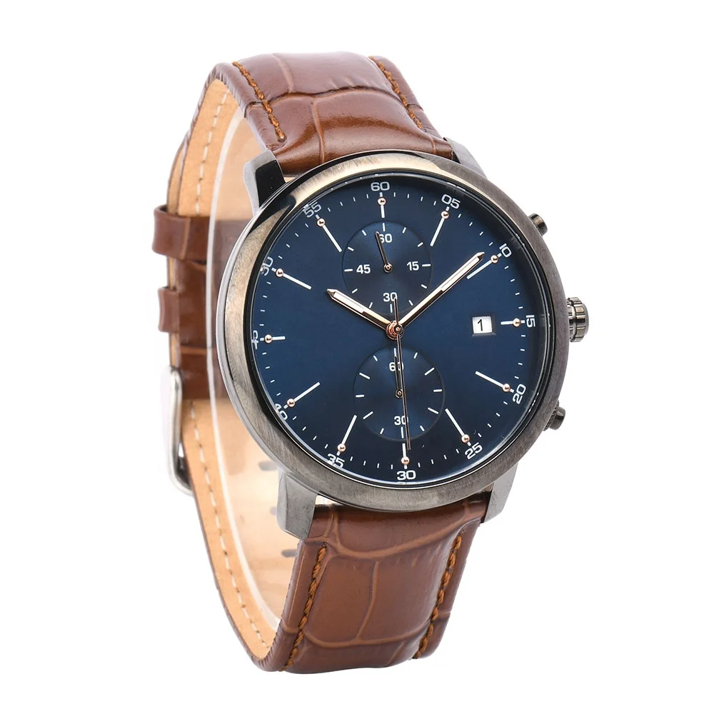 Customized steel mesh band waterproof watch black metal case wristband water resistant 5ATM watches