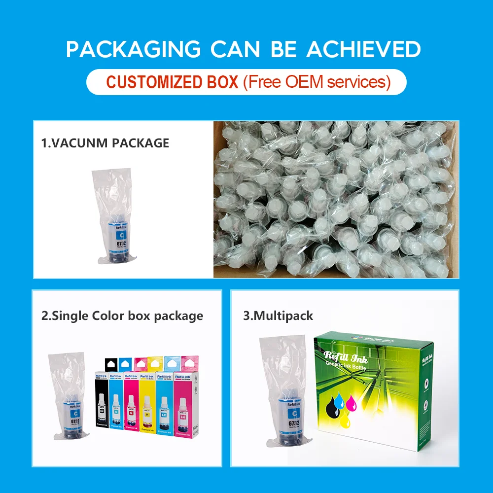 INK-TANK 056 057 107 108 574 Premium Compatible Color Water Based Bottle Refill Dye Ink For Epson L8050 L8058 Printer