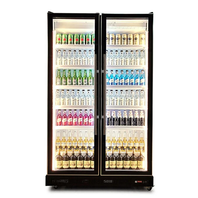 Soft Drink Upright Display Chiller Soda Upright Glass Door Cooler Manufacturer price