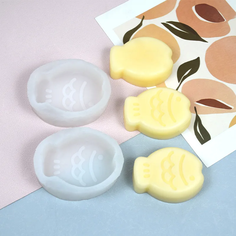 Fish Silicone Mold For DIY Pudding Chocolate Candy Desserts Gummy Handmade Soap Aromatherapy Candle Plaster Polymer