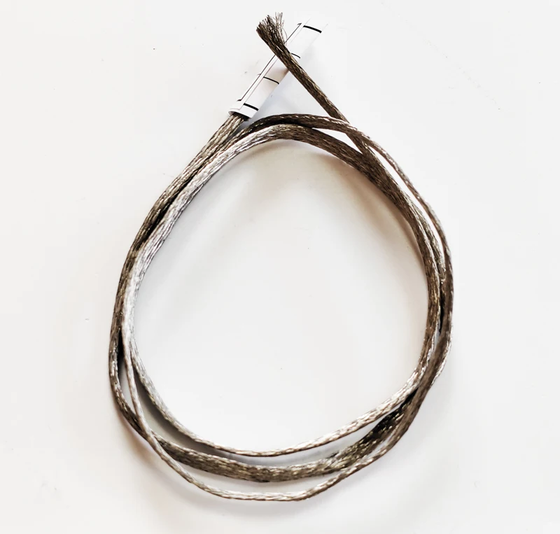 OEM/ODM Tinned Copper Flexible Connecting Cable Braided Tape Electric Car Soft Bonding Jumper Wire Strip for Battery