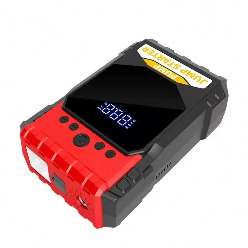12 24 Volt Emergency Portable Jump Starter with Air Compressor 1000A Power Bank Tire Inflator Pump 12V Starting Device Car Boost