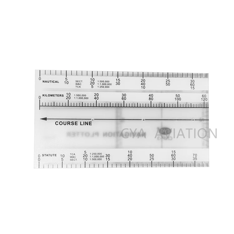 Plastic Pocket size Foldable Pilots Student Ruler  Folding Navigation Plotter CNP-3