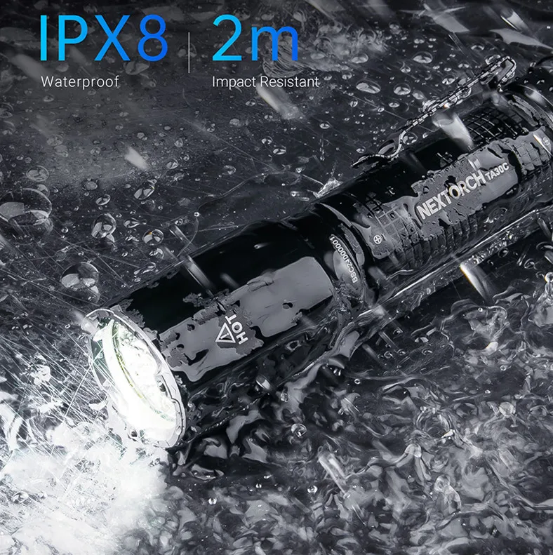 2023 new arrivals led camping lantern TA30C tactical flashlight torch light flashlight powerful  lampe torche led rechargeable