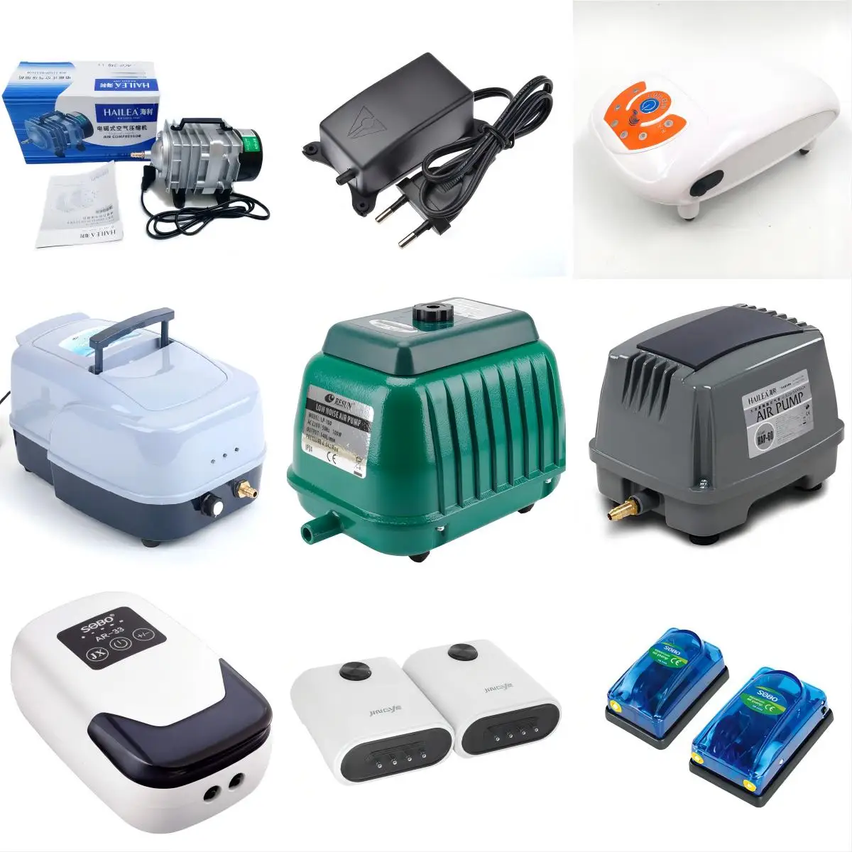 SOBO SB-988 SB-948 Rechargeable Portable Long Time Battery Mini Micro Aquarium Fish Air Pump 17