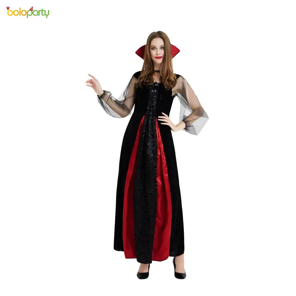 Deluxe Men Halloween Dracula Vampire Cosplay Costumes Long Cloak Fancy Devil Outfit